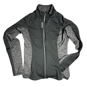 Reebok Charcoal and Heather Gray Athletic Jacket